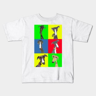 GREYHOUND COLLAGE Kids T-Shirt